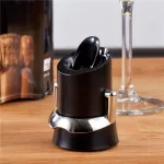 Vacu Vin Pezsgősüveg záró és kiöntő fekete
