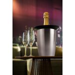 Pezsgőhűtő Elegant inox, hűtő mandzsettával