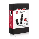 Keith Haring elektromos szett (EL. VÁKUUMPUMPA BORZÁR, 2 DB DUGÓVAL, ÚJRATÖLTHETŐ, AKKUMULÁTOROS, TÖLTŐKÁBELLEL, EL. DUGÓHÚZÓ BORNYITÓ FÓLIAVÁGÓVAL)
