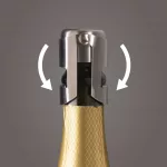 Pezsgősüveg záró dugó inox, rozsdamentes acél pezsgődugó
