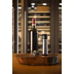 Vacu Vin Vákuumpumpa borzár 2 db dugóval inox Elegant csomag rozsdamentes acél