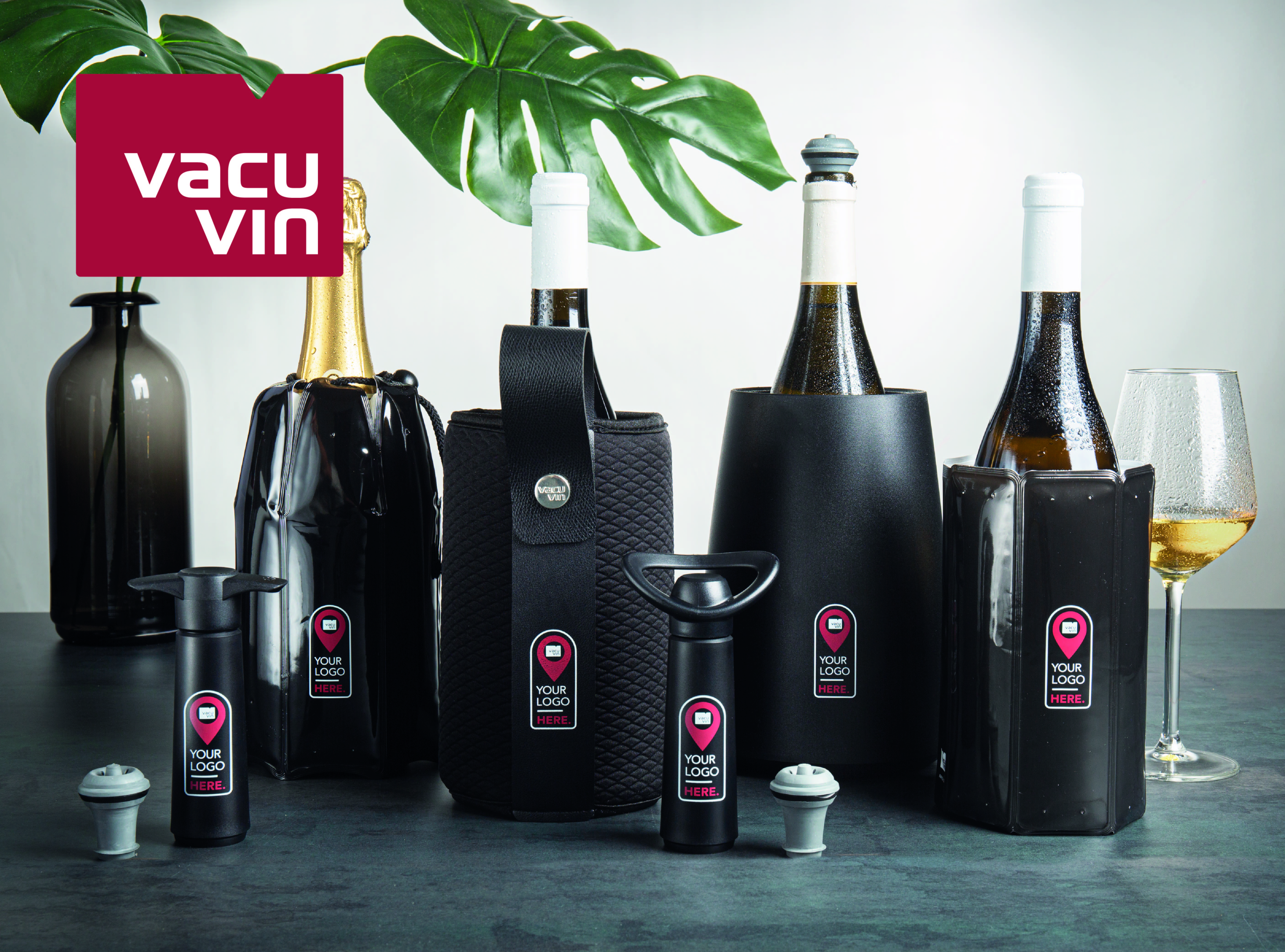 Vacu Vin termékek egyedi címkézése, logózása, gravírozása