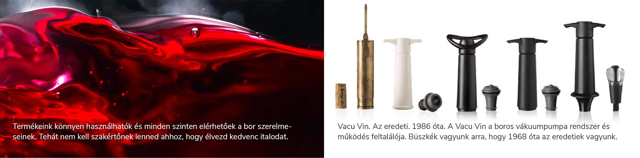 Vacu Vin termékekről